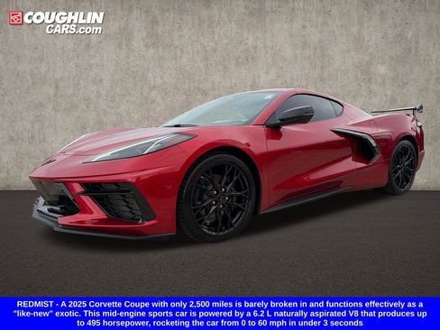 Used 2025 Chevrolet Corvette Stingray Preferred Cpe w/ Stealth Interior Trim Package RWD image 2
