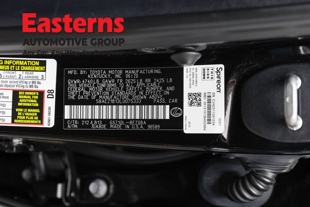 Used 2020 Lexus ES 350 w/ Accessory Package FWD image 40