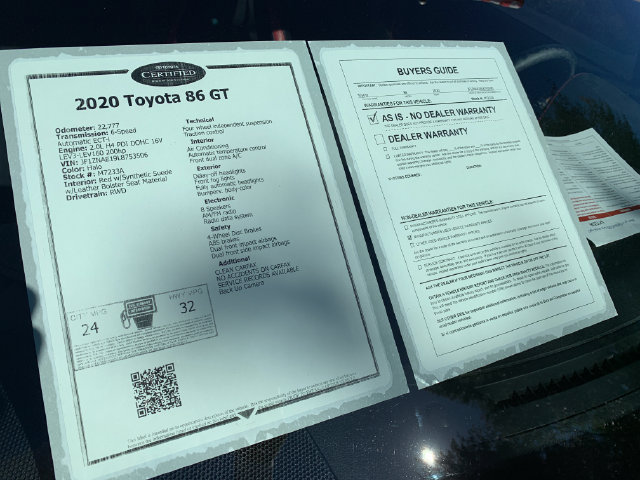 Used 2020 Toyota 86 RWD image 35