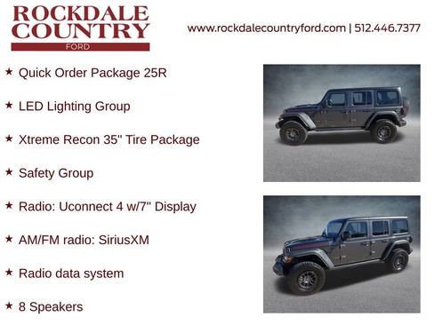 Used 2021 Jeep Wrangler Unlimited Rubicon w/ Xtreme Recon 35" Tire Package image 7