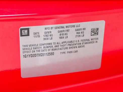 Used 2016 Chevrolet Corvette Stingray Coupe w/ 2LT Preferred Equipment Group RWD image 56