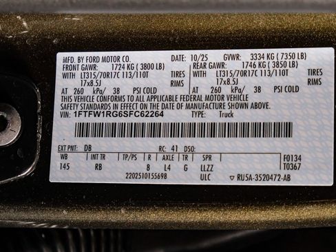 Used 2025 Ford F150 Raptor AWD/4WD image 61