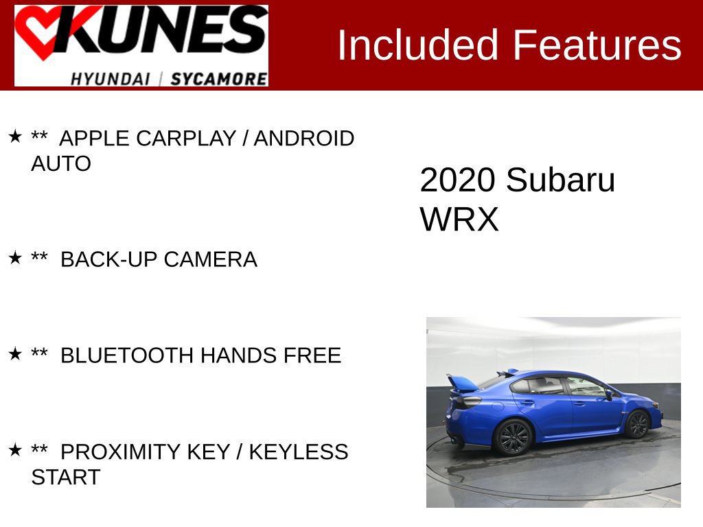 Used 2020 Subaru WRX AWD/4WD image 2
