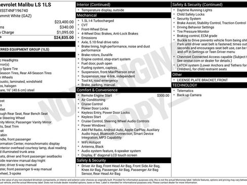 Used 2022 Chevrolet Malibu LS FWD image 1