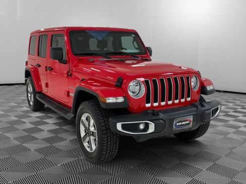 Used 2020 Jeep Wrangler Unlimited Sahara w/ Uconnect 4C Nav & Sound Group AWD/4WD image 7