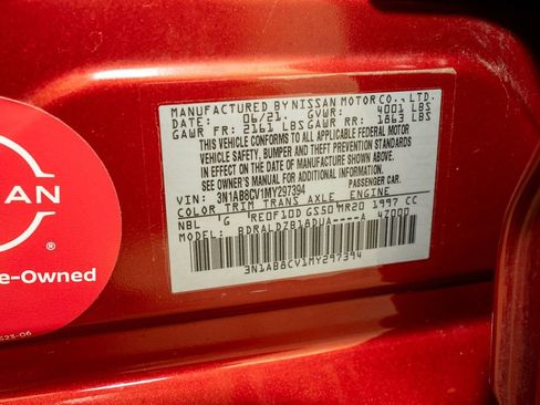 Certified 2021 Nissan Sentra SV image 19