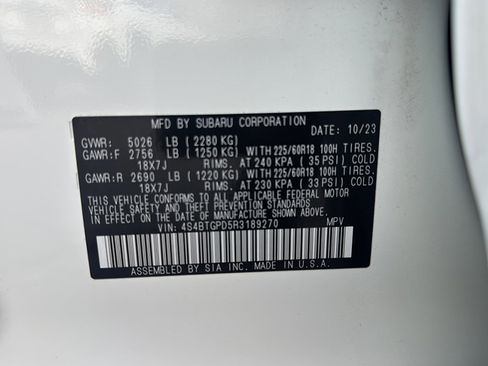 Certified 2024 Subaru Outback Touring XT image 54