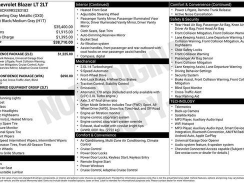 Used 2024 Chevrolet Blazer LT w/ Convenience Package FWD image 53