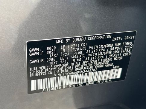 Used 2021 Subaru Ascent 8-Passenger AWD/4WD image 33