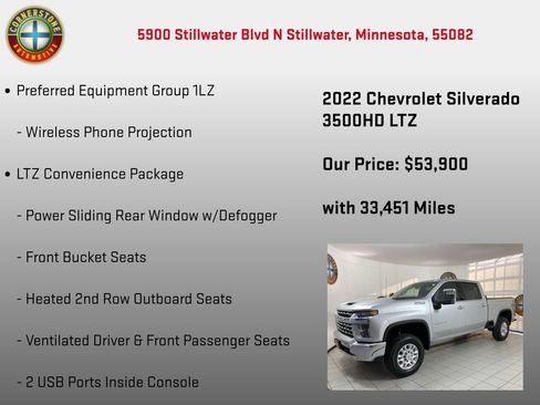 Used 2022 Chevrolet Silverado 3500 LTZ w/ LTZ Convenience Package image 30