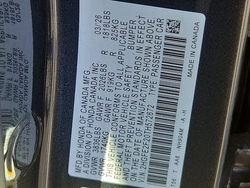 New 2026 Honda Civic LX image 17