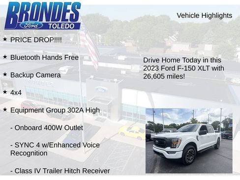 Used 2023 Ford F150 XLT w/ Equipment Group 302A High AWD/4WD image 5