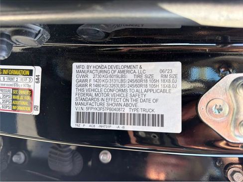 Used 2023 Honda Ridgeline RTL image 23