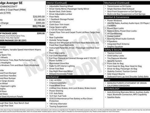 Used 2014 Dodge Avenger SE w/ Blacktop Package FWD image 4