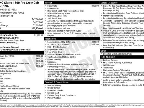 Used 2025 GMC Sierra 1500 Pro w/ Pro Value Package AWD/4WD image 5
