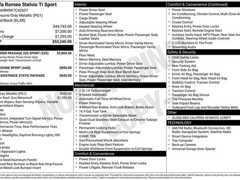 Used 2019 Alfa Romeo Stelvio Ti Sport w/ Quick Order Package 22S Sport image 5