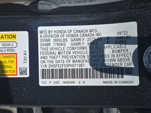 Used 2023 Honda Civic Sport image 36