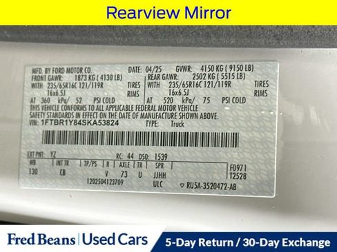 Certified 2025 Ford Transit 250 Low Roof w/ Exterior Upgrade Package RWD image 30