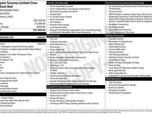 Used 2016 Toyota Tacoma Limited w/ Towing Package image 20