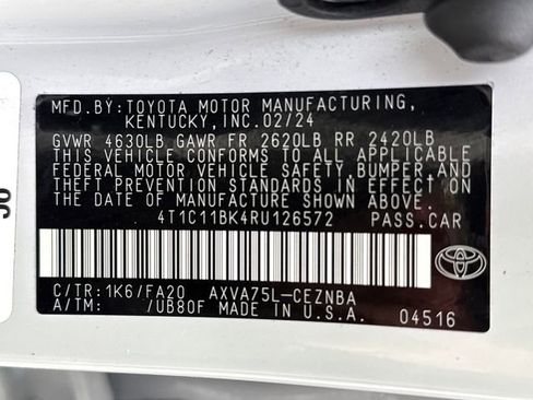 Used 2024 Toyota Camry LE w/ Cold Weather Package image 12