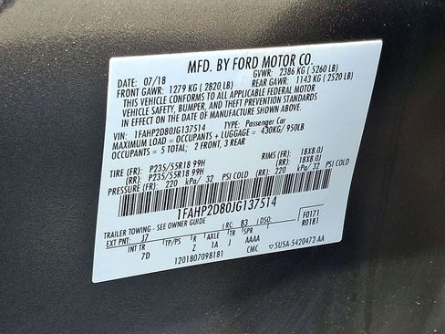 Used 2018 Ford Taurus SE FWD image 37
