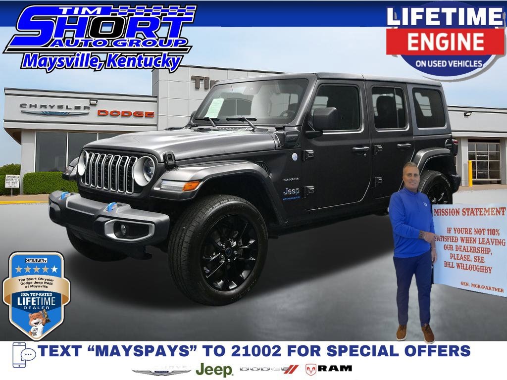 Used 2024 Jeep Wrangler Unlimited Sahara w/ Technology Group AWD/4WD 360° Tour