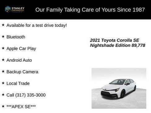 Used 2021 Toyota Corolla SE w/ Carpet Mat Package (TMS) FWD image 9