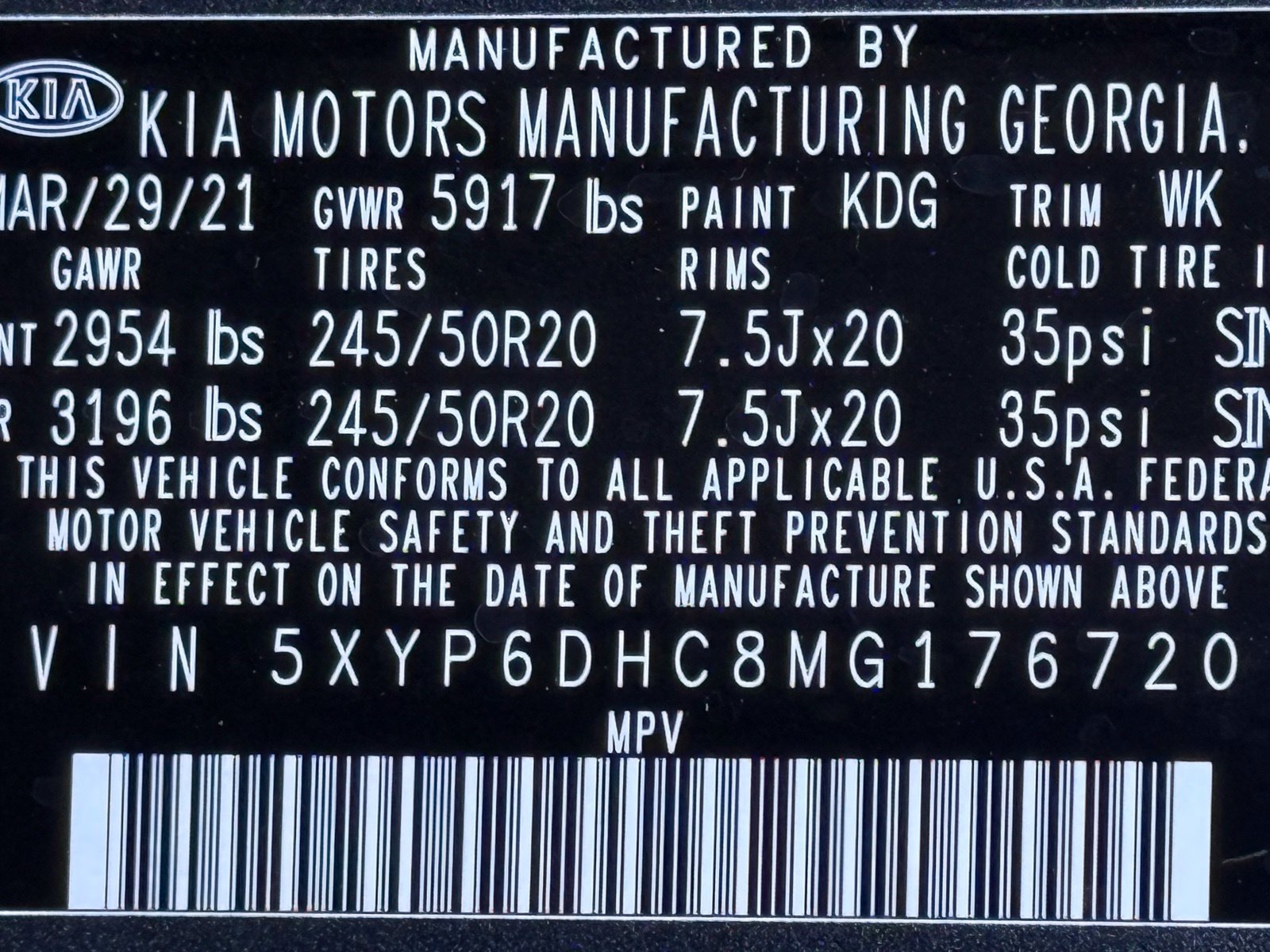 Used 2021 Kia Telluride S AWD/4WD image 53