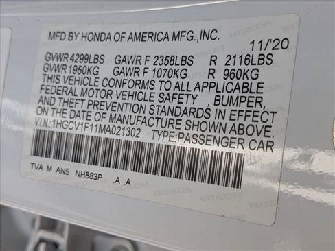 Used 2021 Honda Accord LX image 16