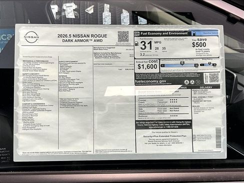 New 2026 Nissan Rogue Dark Armor image 14