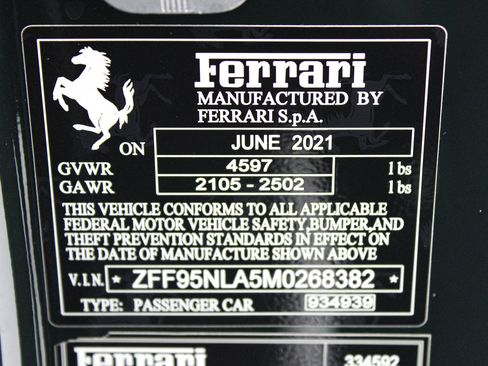 Certified 2021 Ferrari SF90 Stradale AWD/4WD image 43