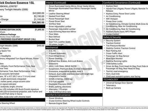 Used 2020 Buick Enclave Essence w/ Sport Touring Edition image 36