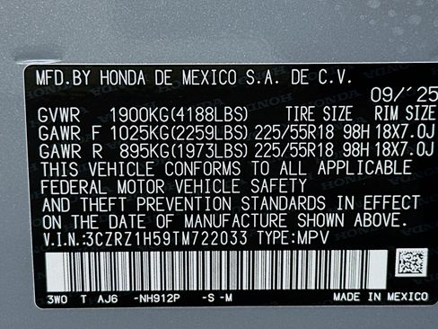Used 2026 Honda HR-V Sport image 24