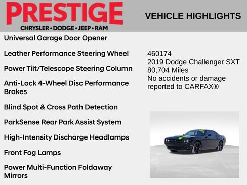 Used 2019 Dodge Challenger SXT w/ Plus Package image 4