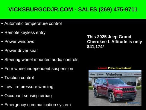 New 2025 Jeep Grand Cherokee L Altitude image 22