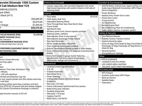 Used 2020 Chevrolet Silverado 1500 Custom w/ Custom Value Package image 14