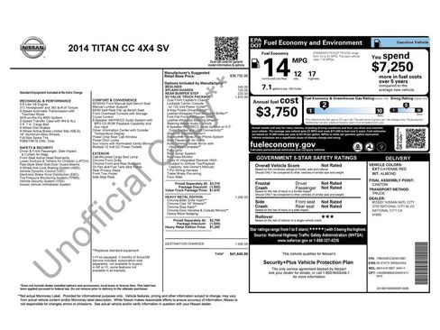 Used 2014 Nissan Titan SV w/ SV Value Truck Package image 11