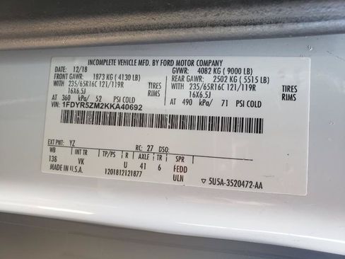 Used 2019 Ford Transit 250 138 RWD image 19