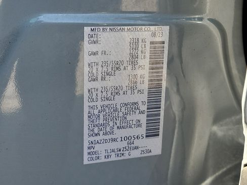 Certified 2024 Nissan Murano Platinum w/ Cargo Package FWD image 33