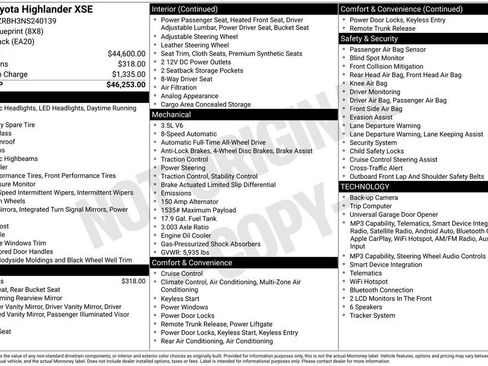 Used 2022 Toyota Highlander XSE AWD/4WD image 6