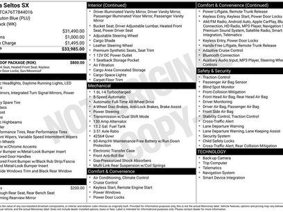 New 2026 Kia Seltos SX w/ SX Sunroof Package
