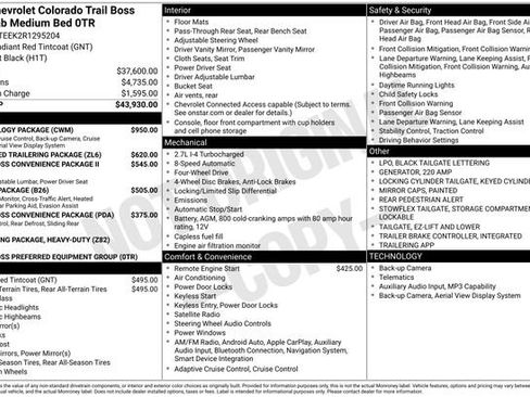 Used 2024 Chevrolet Colorado Trail Boss w/ Technology Package AWD/4WD image 1