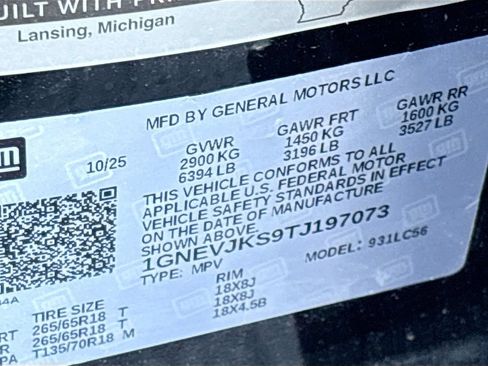 Used 2026 Chevrolet Traverse Z71 w/ Driver Confidence Package AWD/4WD image 33