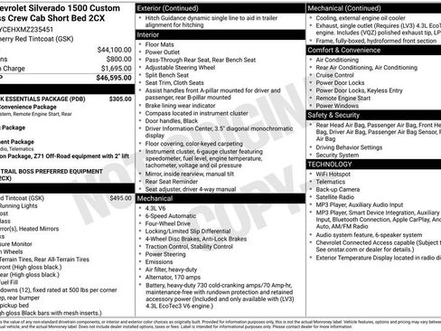 Used 2021 Chevrolet Silverado 1500 Custom Trail Boss w/ LPO, Dark Essentials Package AWD/4WD image 25