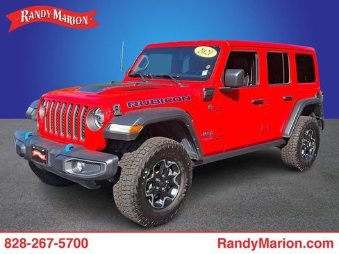 Used 2021 Jeep Wrangler Unlimited Rubicon 4xe w/ Cold Weather Group AWD/4WD image 1