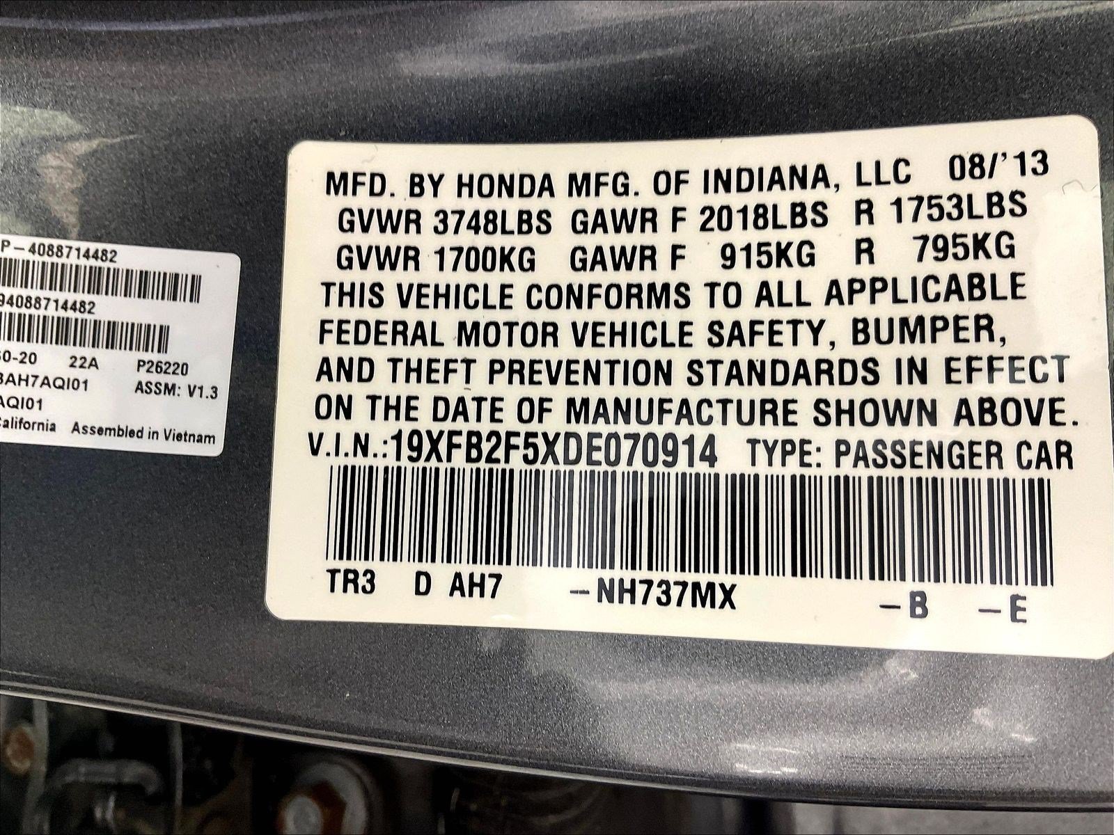 Used 2013 Honda Civic LX image 19