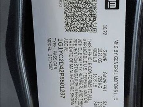 Used 2023 Chevrolet Corvette Stingray Premium Cpe RWD image 21