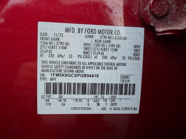 Used 2023 Ford Explorer ST w/ Equipment Group 401A AWD/4WD image 25