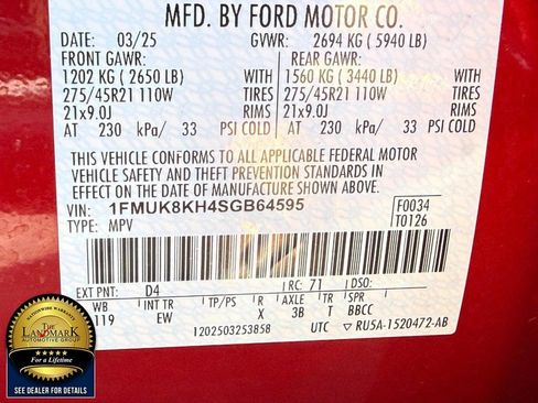 Used 2025 Ford Explorer ST-Line w/ ST-Line Street Pack AWD/4WD image 24