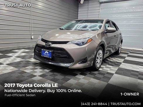 Used 2017 Toyota Corolla LE w/ Carpet Mat Package (TMS) FWD image 1